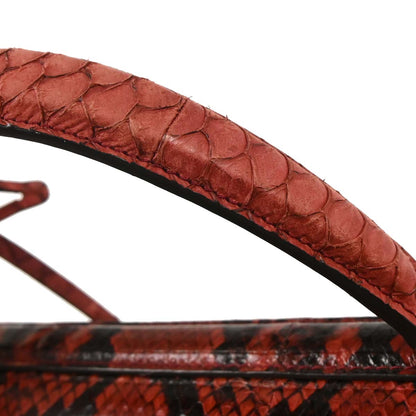 Salvatore Ferragamo * Red Python Boxyz Handbag