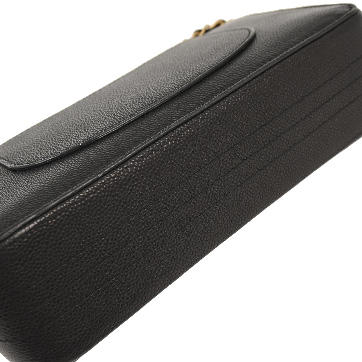 Chanel 2017 Black Caviar Medium Classic Double Flap Shoulder Bag