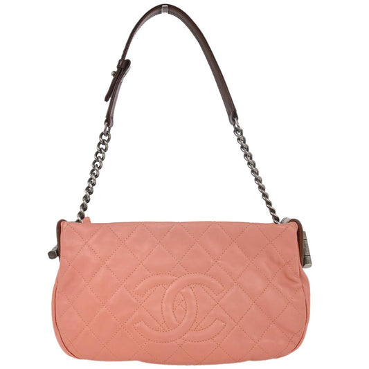 Chanel Pink Calfskin Handbag