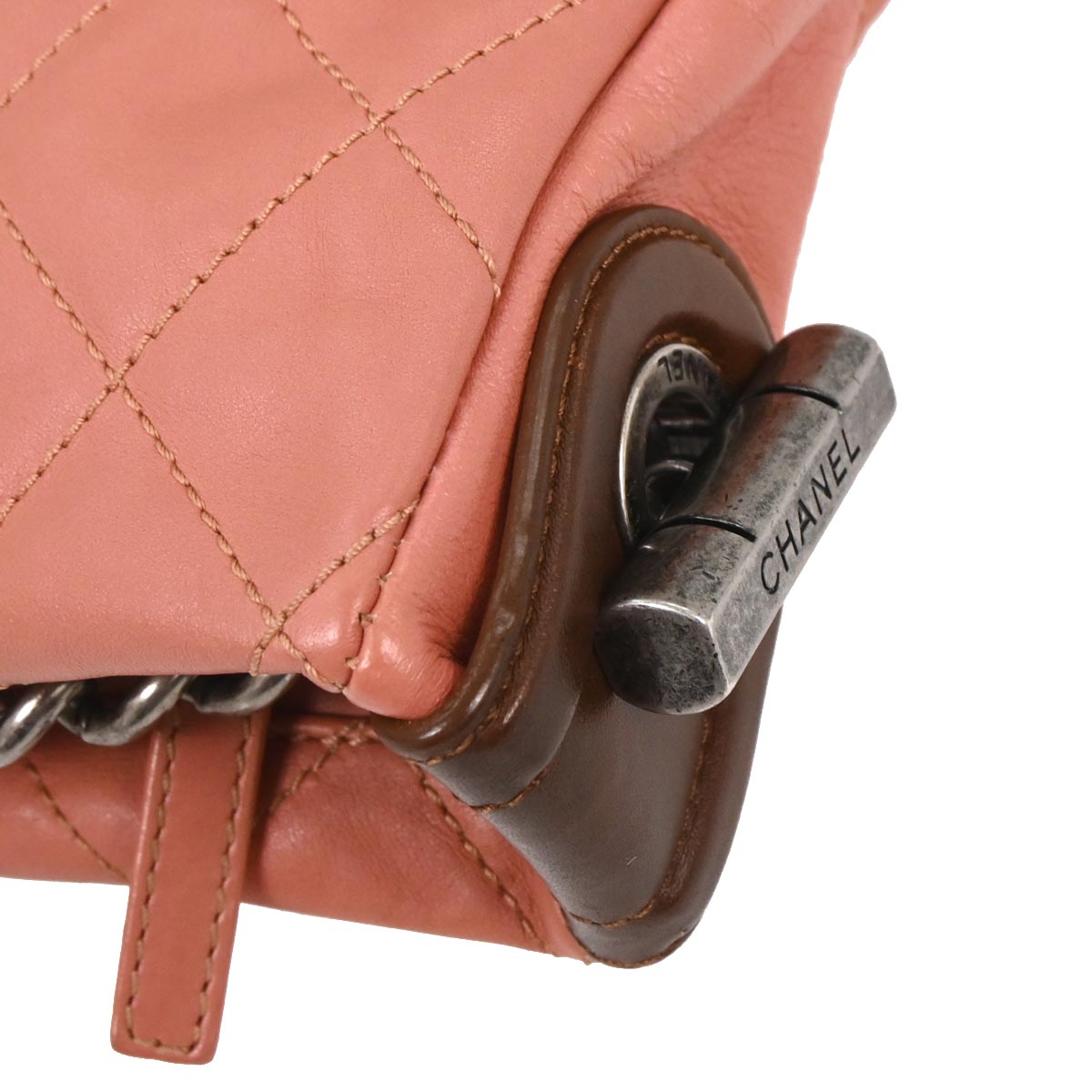 Chanel Pink Calfskin Handbag
