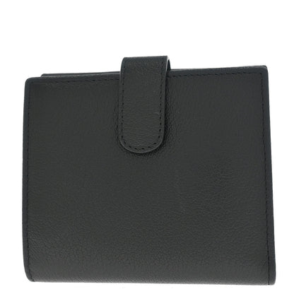 Chanel 2012 Black Calfskin Camellia Bifold Wallet