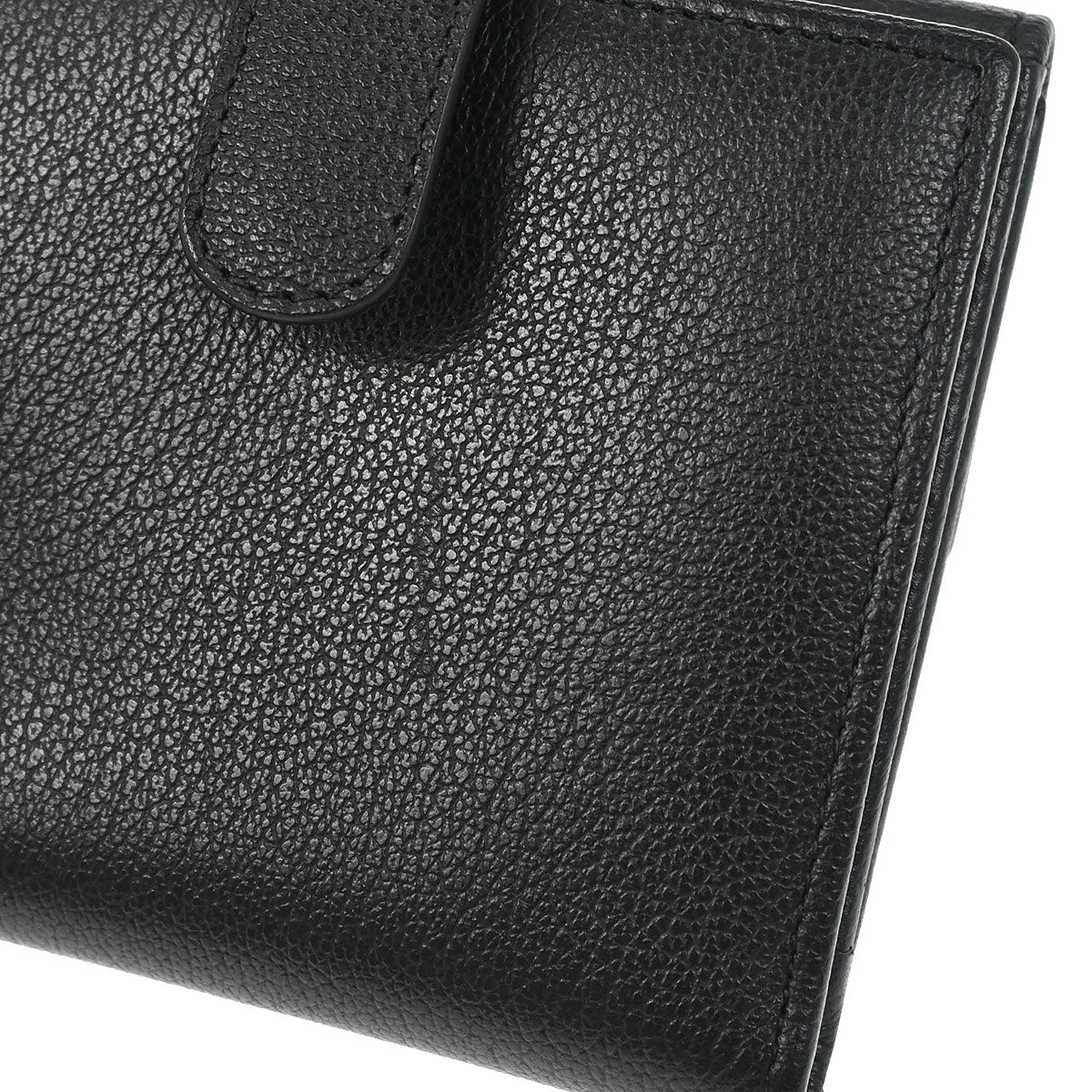 Chanel 2012 Black Calfskin Camellia Bifold Wallet