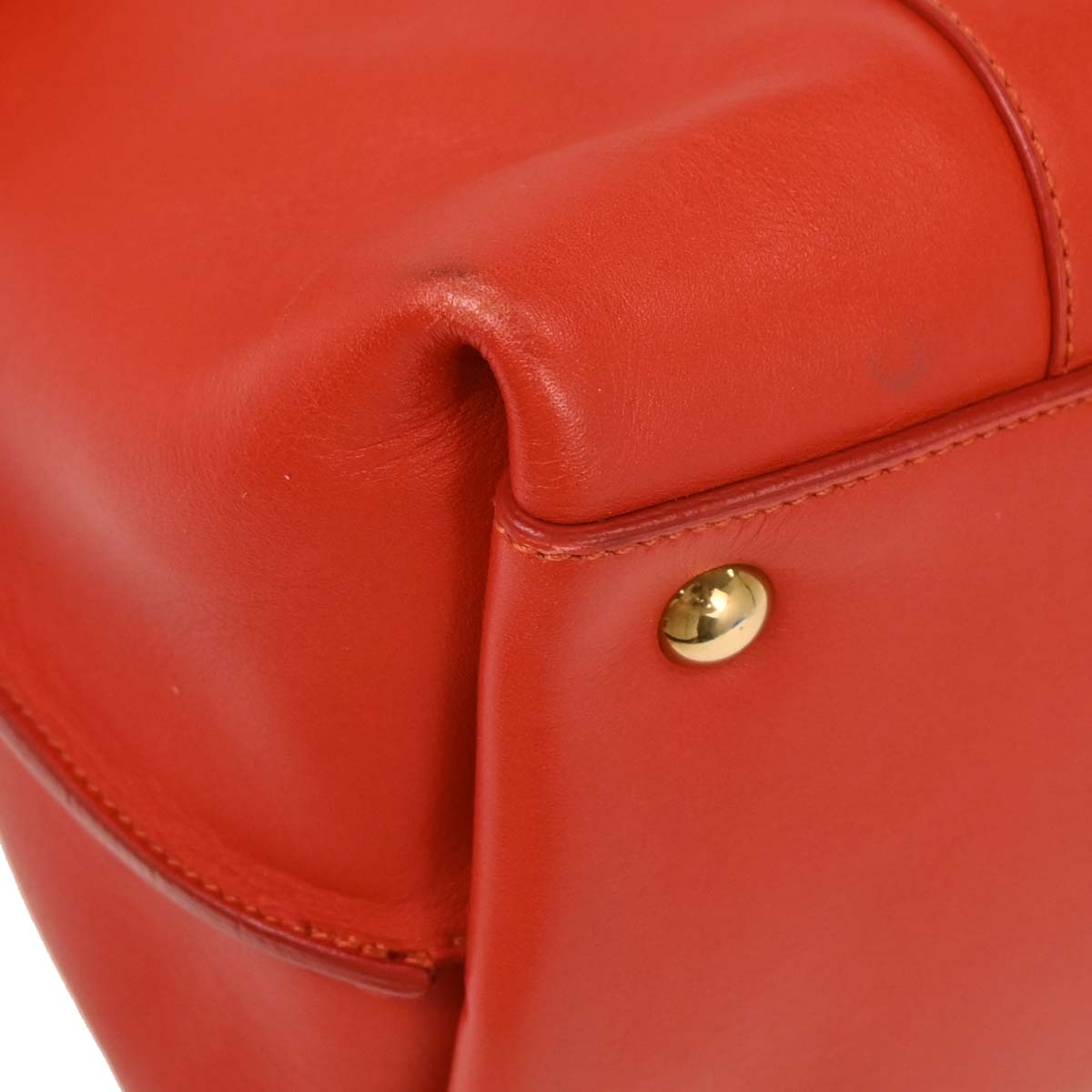 Salvatore Ferragamo Red Leather Sookie Gancini Handbag