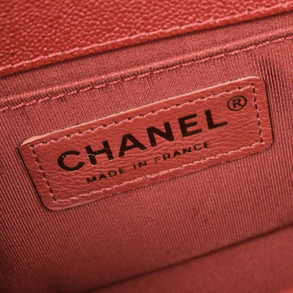 Boy Chanel 2019 Red Caviar Small Chain Shoulder Bag