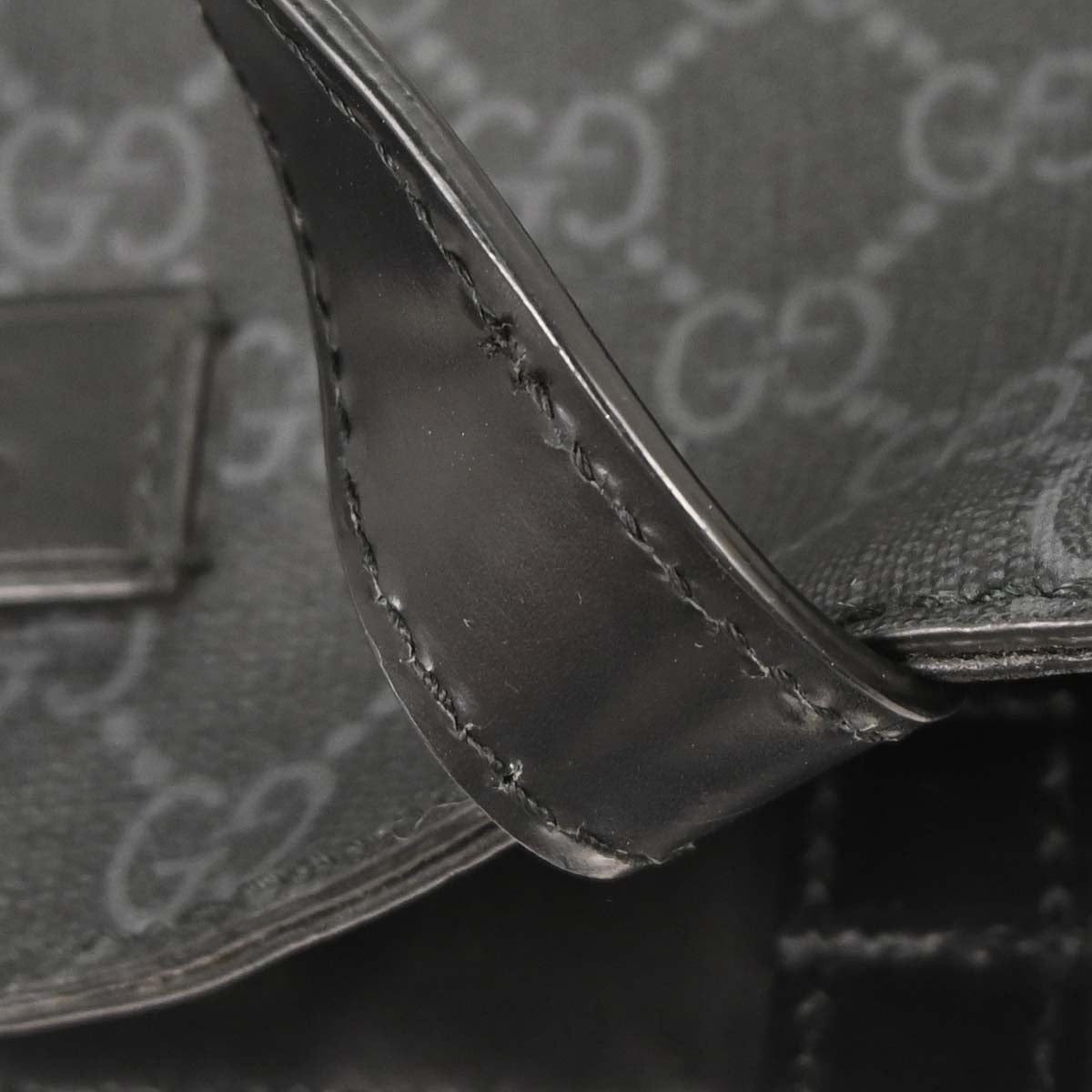 Gucci Black PVC GG Tote 2way Shoulder Handbag