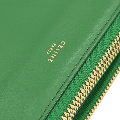 Celine Green Leather Trio Shoulder Bag