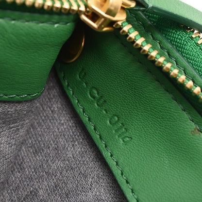 Celine Green Leather Trio Shoulder Bag