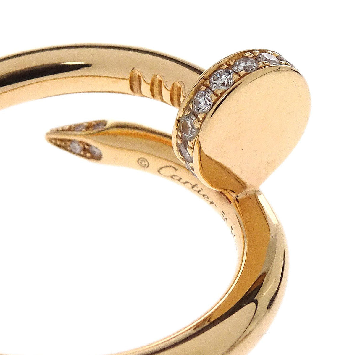 Cartier Juste Un Clou Ring Au750 Diamond Gold #51 #50