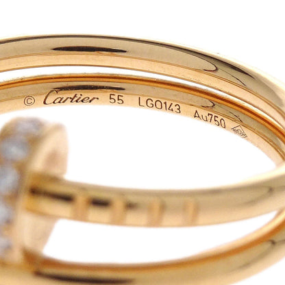 Cartier Juste Un Clou Ring Au750 Diamond Gold #55 #53