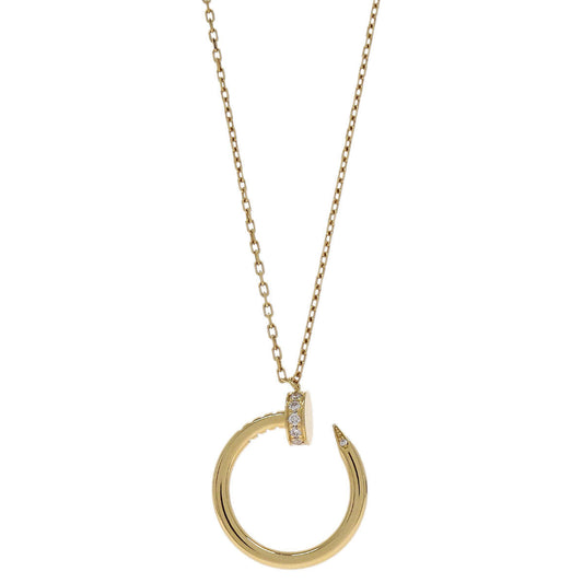 Cartier Juste Un Clou Pendant Necklace 750 Gold Diamond