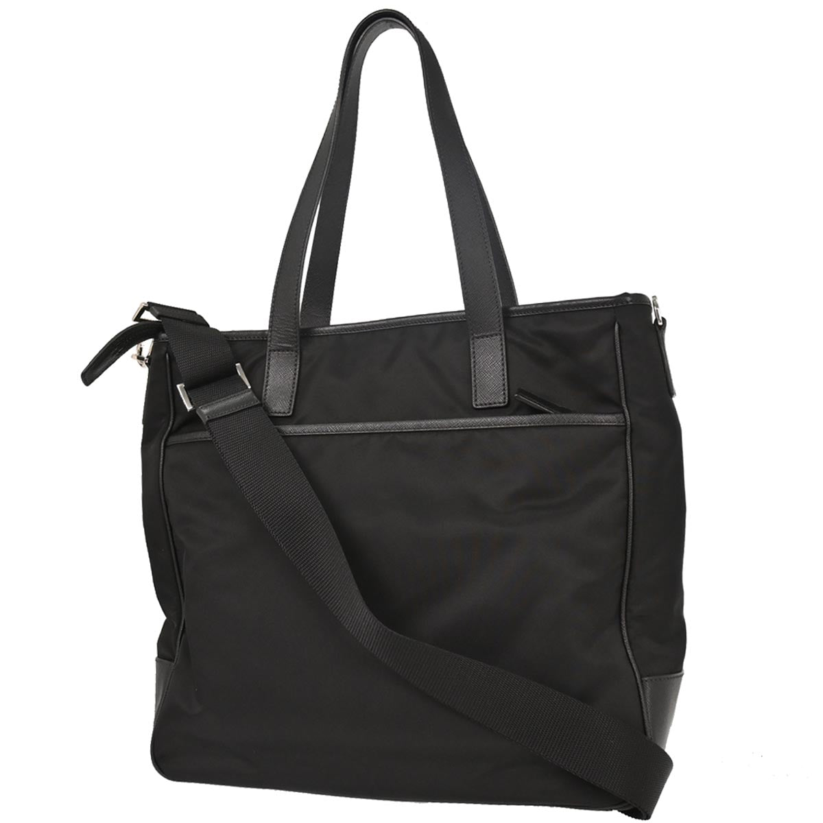 Prada Black Nylon 2way Shoulder Tote Handbag