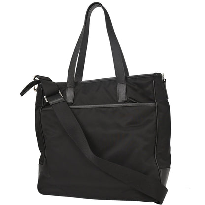 Prada Black Nylon 2way Shoulder Tote Handbag