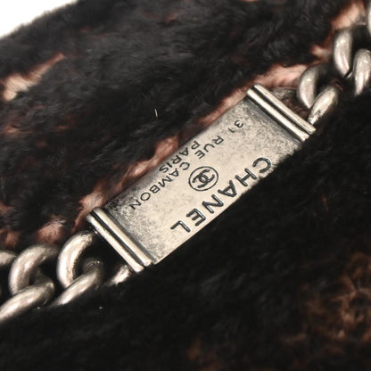 Chanel * 2014-2015 Brown Lapin Fur Shoulder Bag