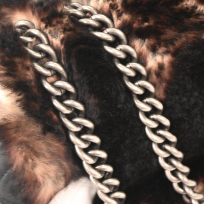 Chanel * 2014-2015 Brown Lapin Fur Shoulder Bag