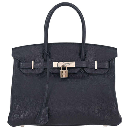Hermes Blue Nuit Togo Birkin 30 Handbag