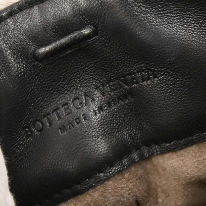 Bottega Veneta Black Lambskin Intrecciato Handbag