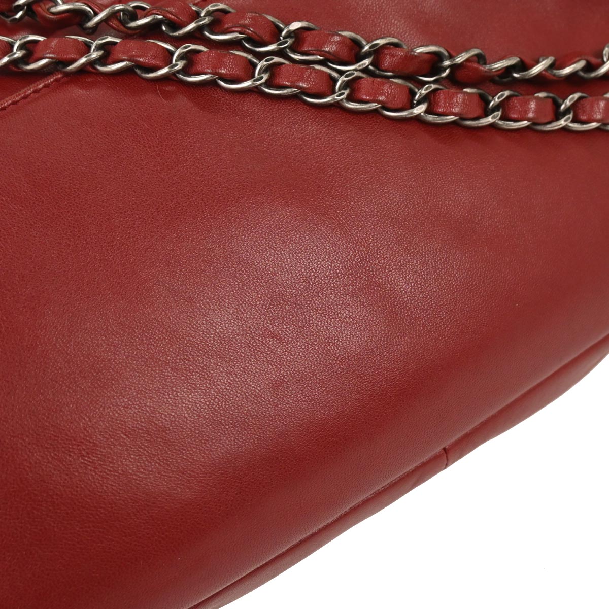 Chanel Red Lambskin Paris Dallas Stars and Stripes Flap Bag Shoulder Bag