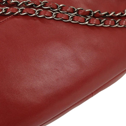 Chanel Red Lambskin Paris Dallas Stars and Stripes Flap Bag Shoulder Bag