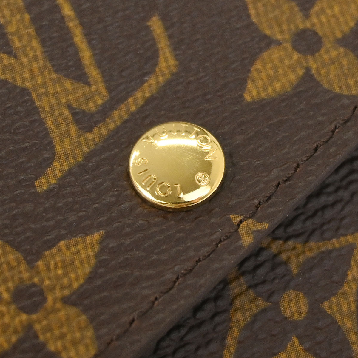 Louis Vuitton Monogram Porte Monnaie Plat Coin Case Wallet M61930