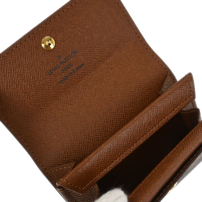 Louis Vuitton Monogram Porte Monnaie Plat Coin Case Wallet M61930