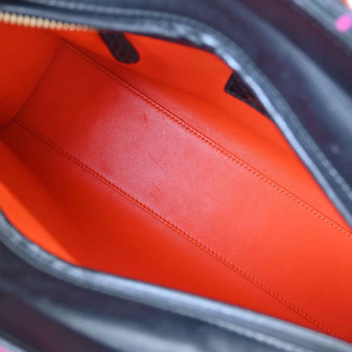 Christian Dior * Black Tweed Large Lady Dior Cannage Handbag