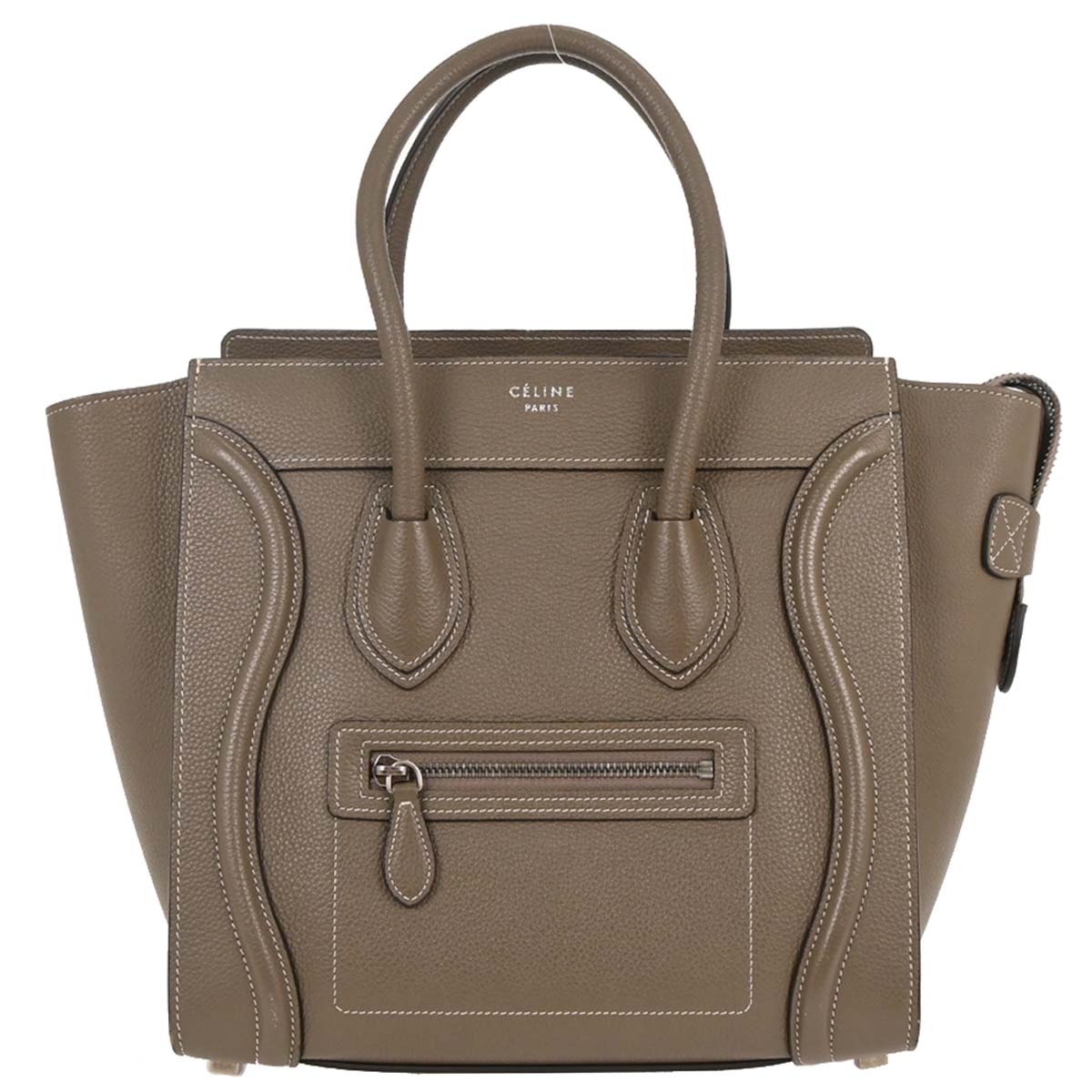 Celine Brown Luggage Micro Tote Handbag