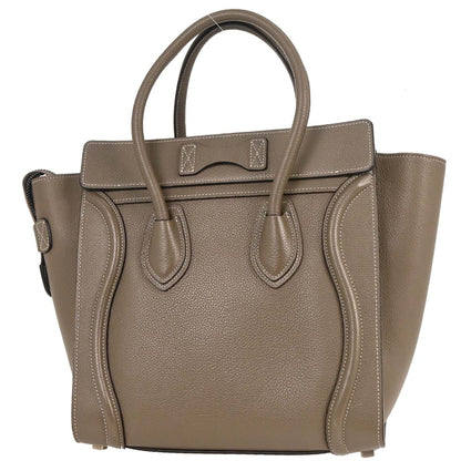 Celine Brown Luggage Micro Tote Handbag