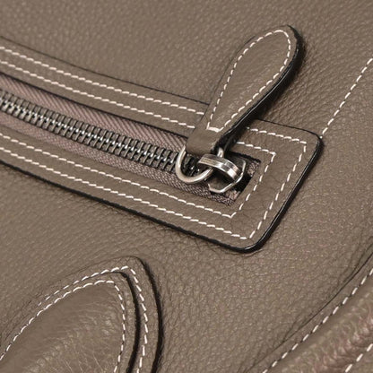 Celine Brown Luggage Micro Tote Handbag