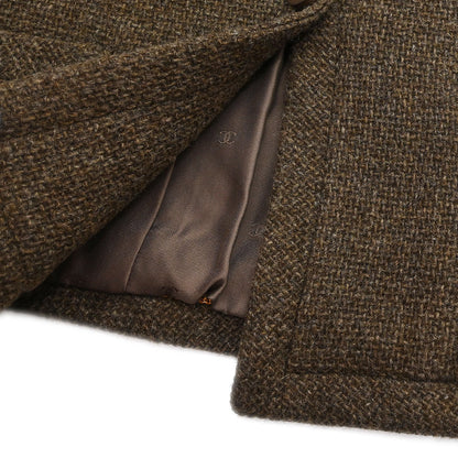 Chanel Single Breasted Jacket Brown