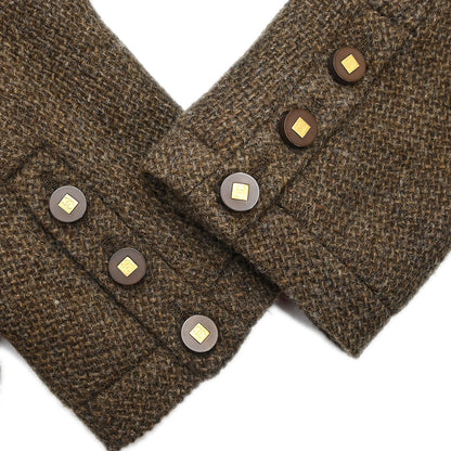 Chanel Single Breasted Jacket Brown