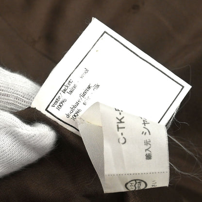 Chanel Single Breasted Jacket Brown