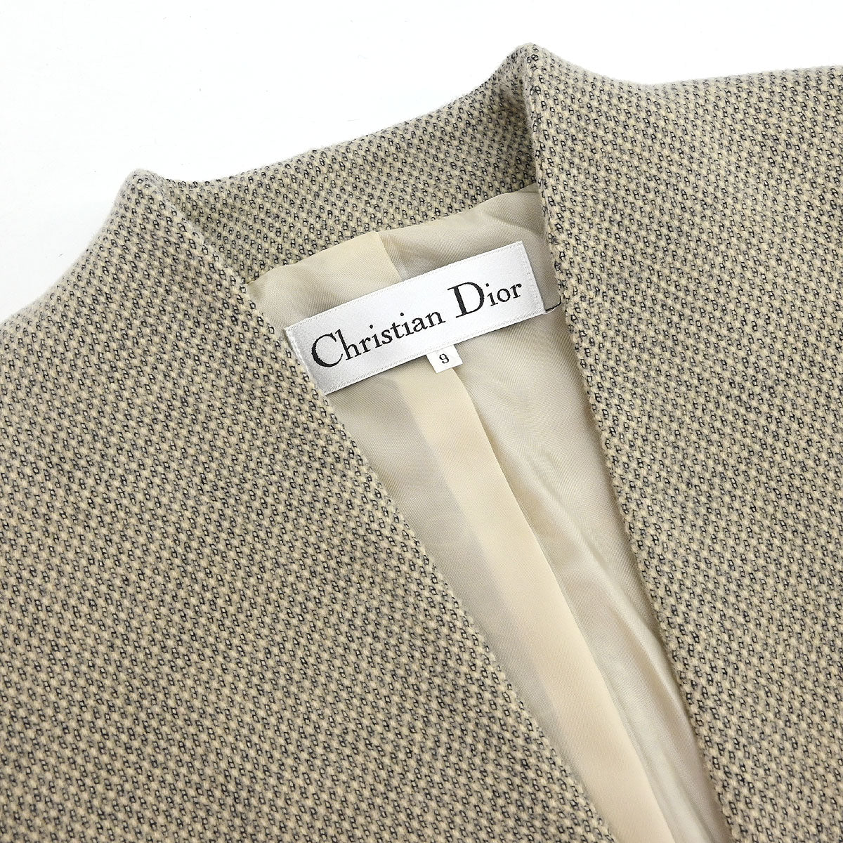 Christian Dior Setup Suit Jacket Skirt Brown #36–38