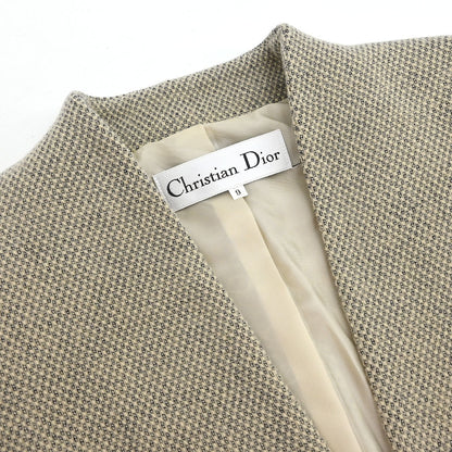 Christian Dior Setup Suit Jacket Skirt Brown #36–38
