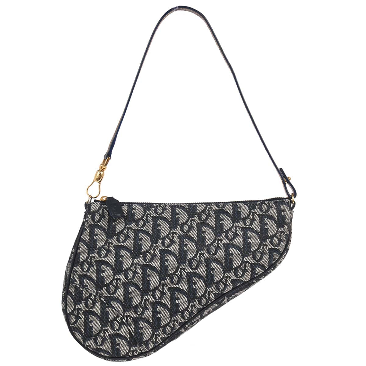 Christian Dior Navy Trotter Saddle Handbag
