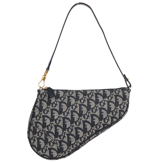 Christian Dior Navy Trotter Saddle Handbag