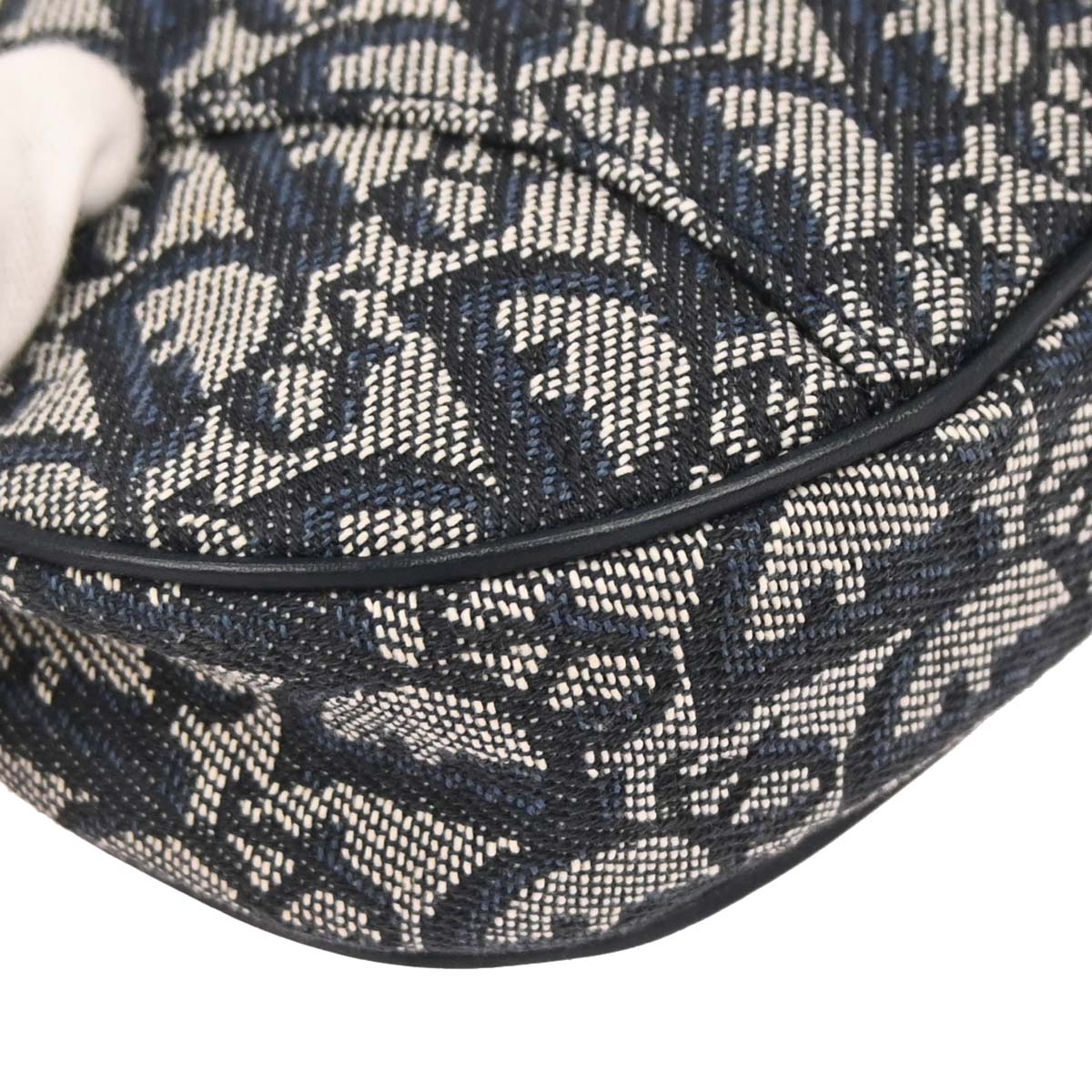 Christian Dior Navy Trotter Saddle Handbag