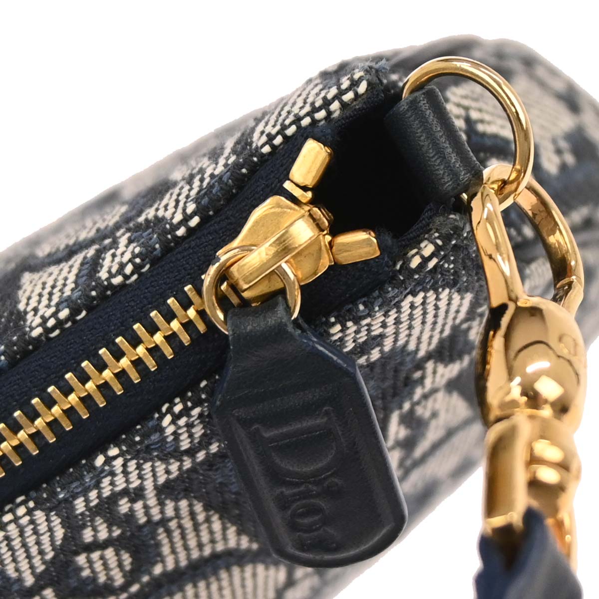 Christian Dior Navy Trotter Saddle Handbag