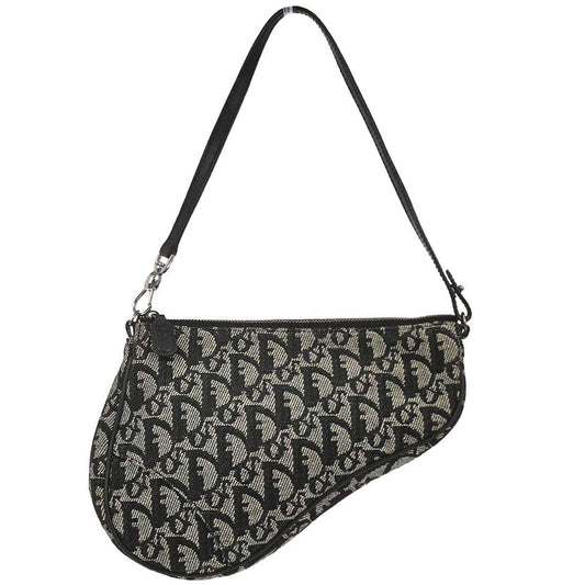 Christian Dior Black Trotter Saddle Handbag