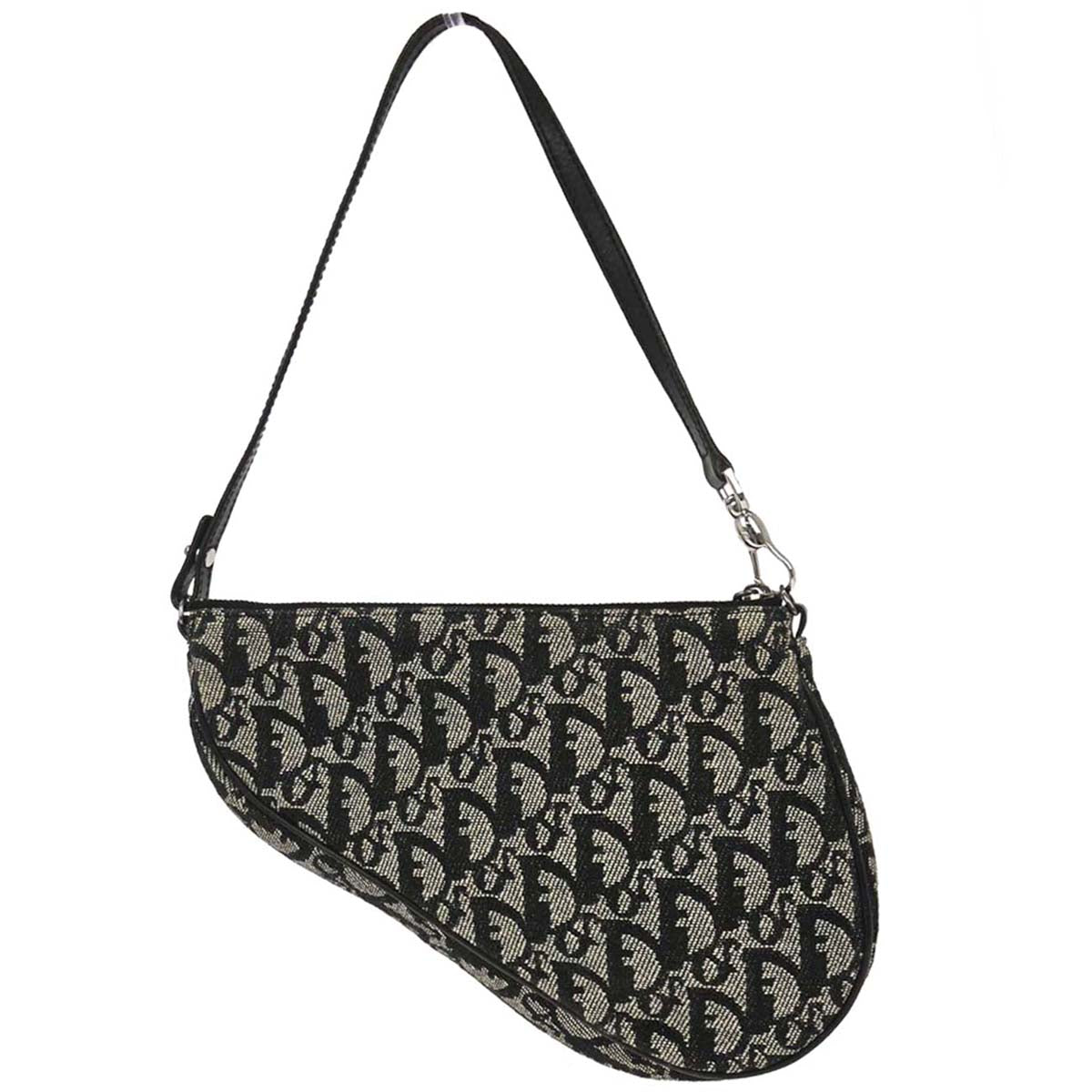 Christian Dior Black Trotter Saddle Handbag