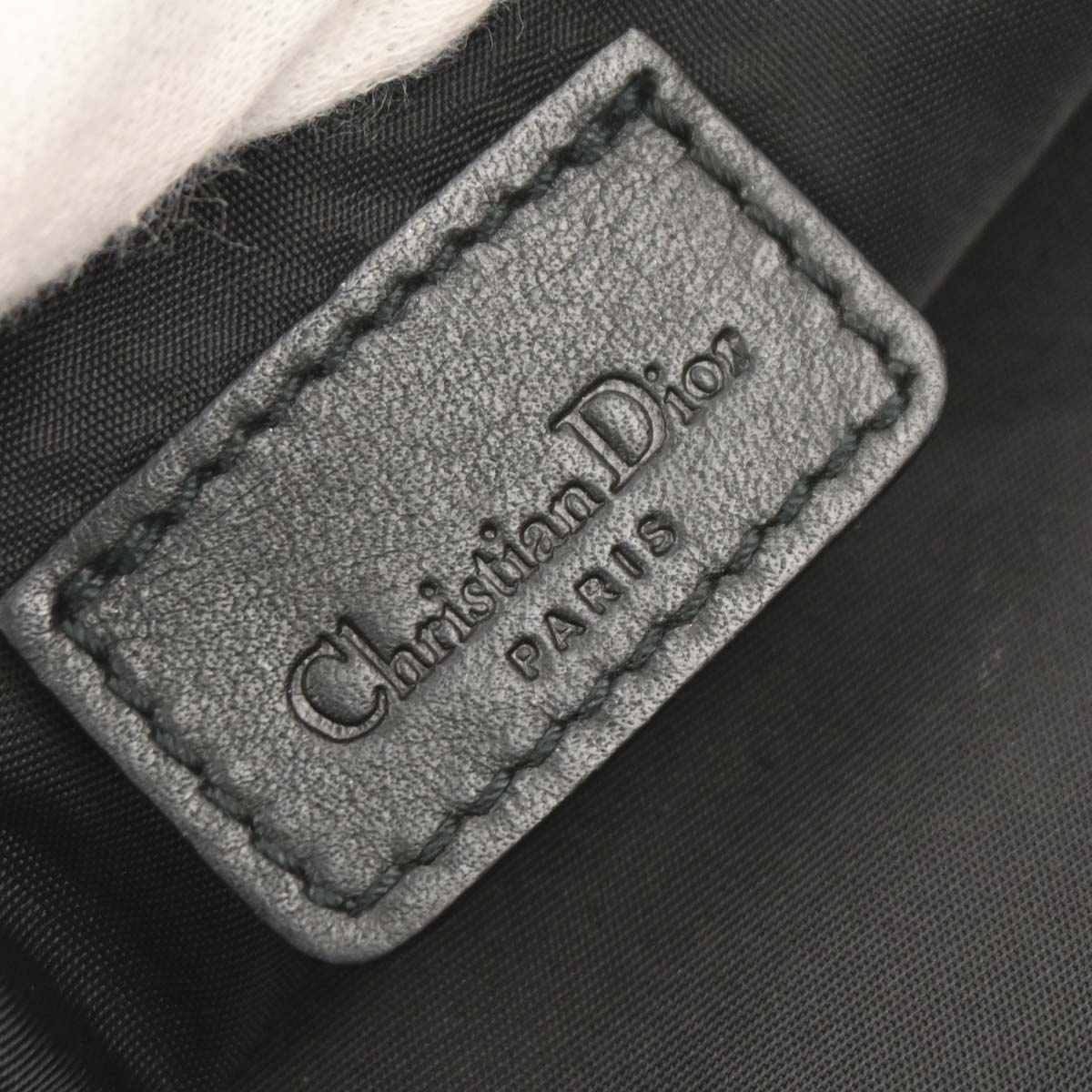 Christian Dior Black Trotter Saddle Handbag