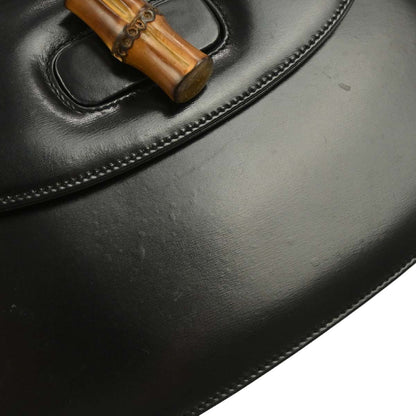 Gucci Black Bamboo 2way Shoulder Handbag