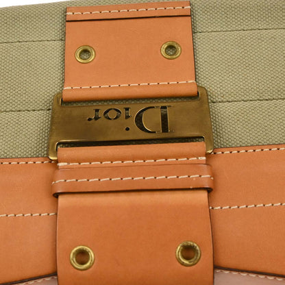 Christian Dior Green Beige Street Chic Columbus Shoulder Bag