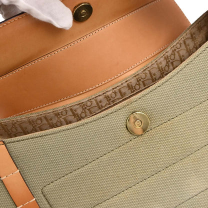 Christian Dior Green Beige Street Chic Columbus Shoulder Bag