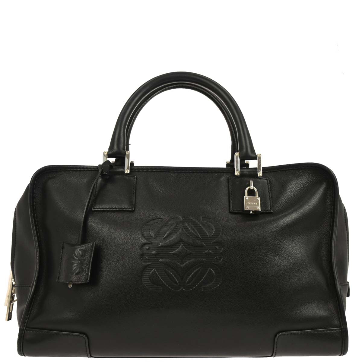 Loewe Black Leather Amazona 36 Handbag