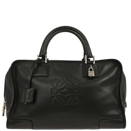 Loewe Black Leather Amazona 36 Handbag