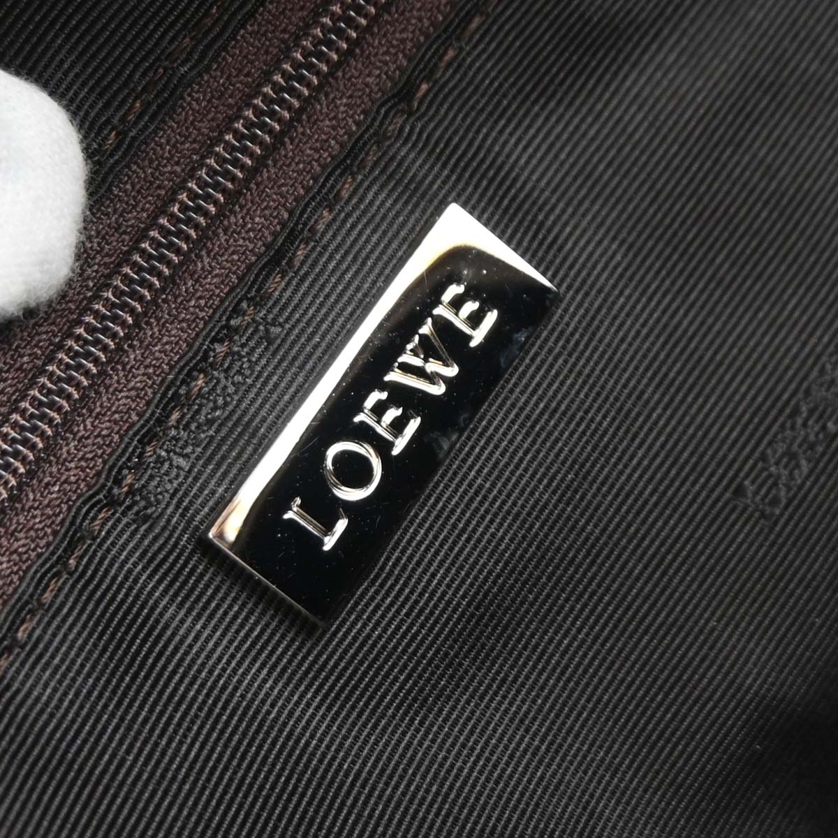 Loewe Brown Suede Amazona 36 Handbag