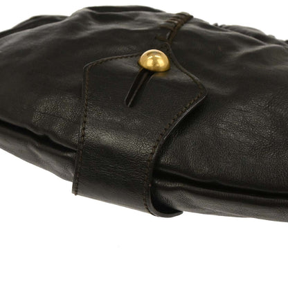 Yves Saint Laurent 2000s Brown Leather Mombasa Bag