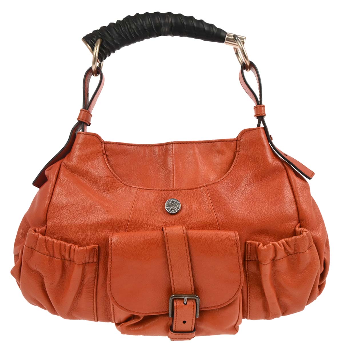 Yves Saint Laurent 2000s Vermilion Red Leather Mombasa Bag