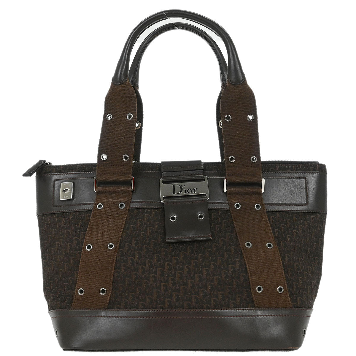 Christian Dior Brown Street Chic Trotter Tote Handbag