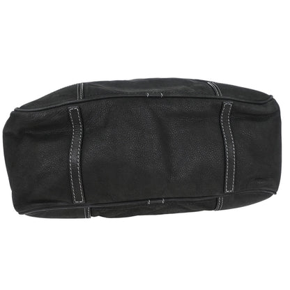 Loewe * Black Leather Tote 2way Shoulder Handbag